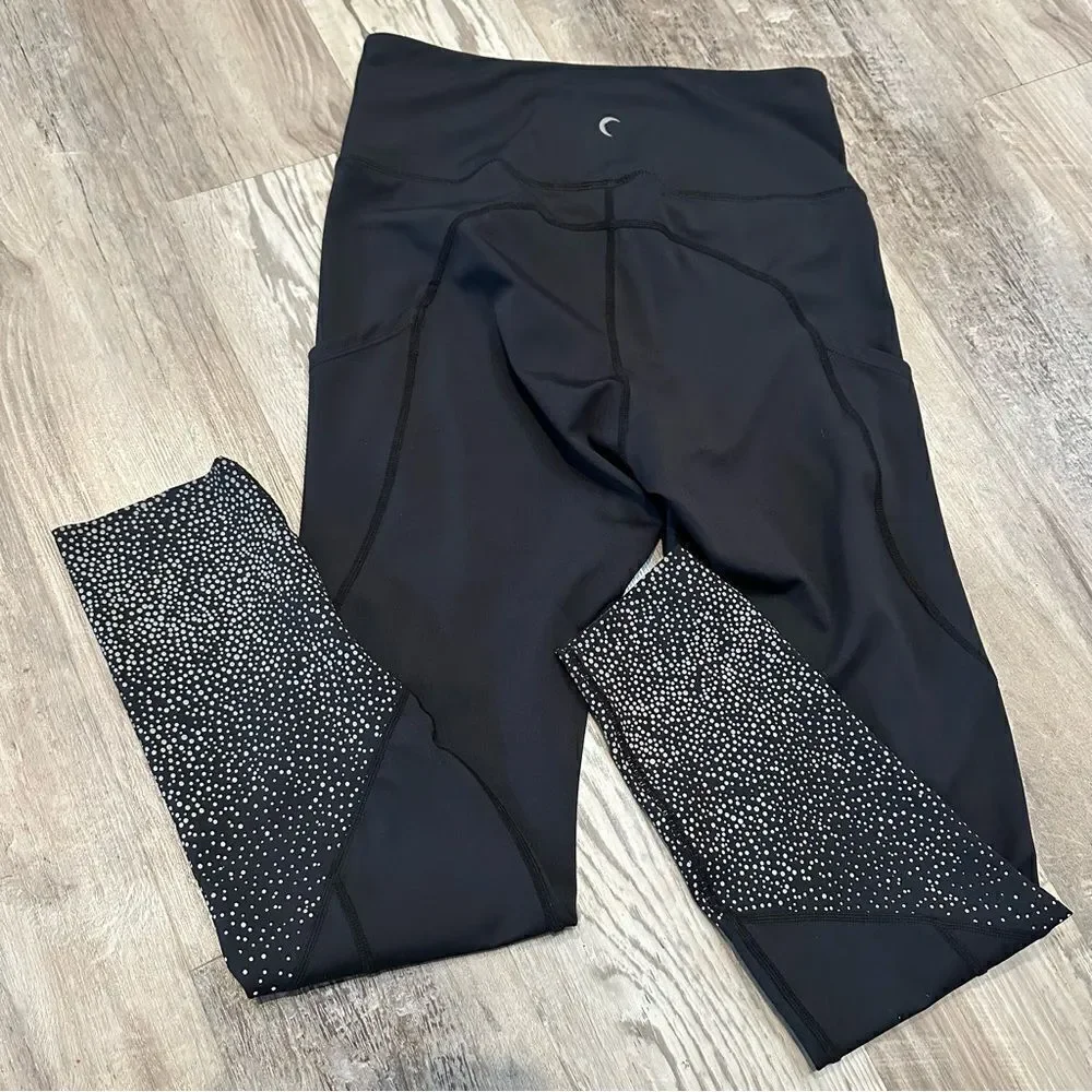 ZYIA High Rise Legging Womens Size 8-10 Side Pockets Yoga Run Gym Casual_5